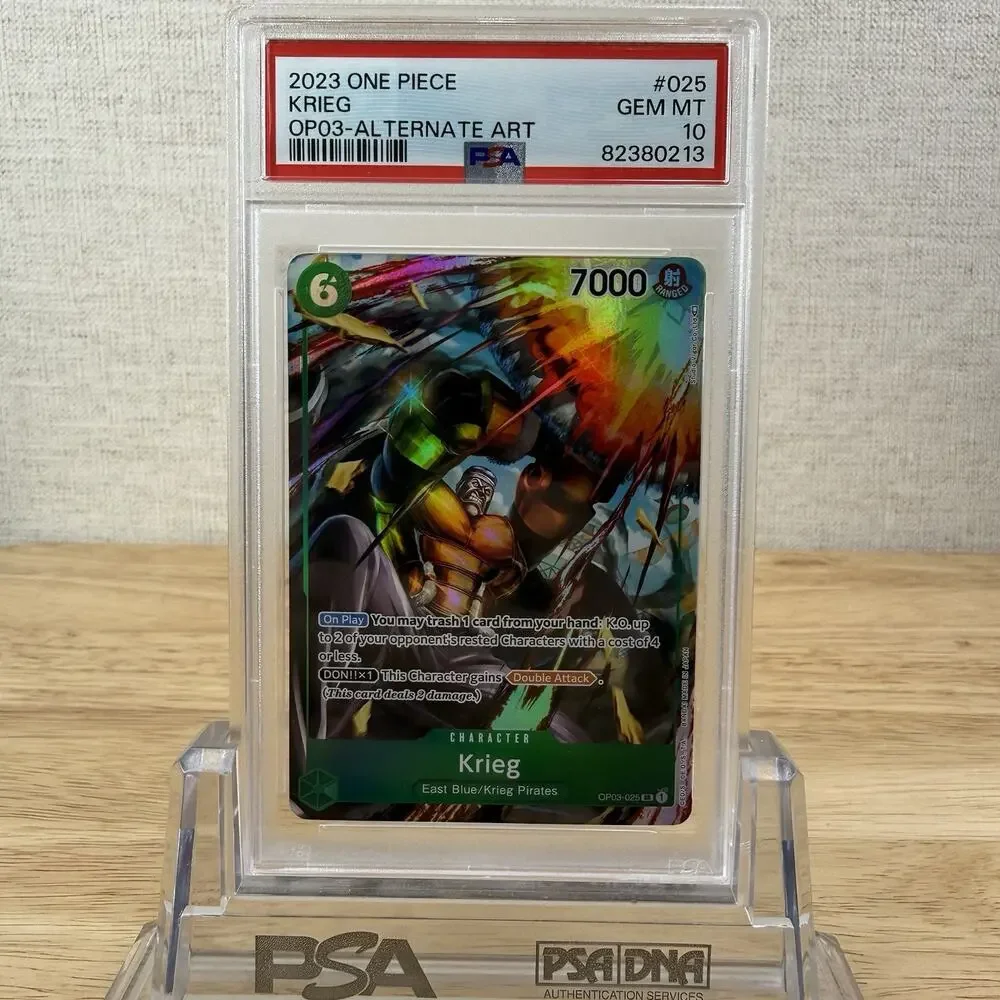 One Piece TCG Pillars Of Strength Krieg OP03-025 Alt Art PSA 10